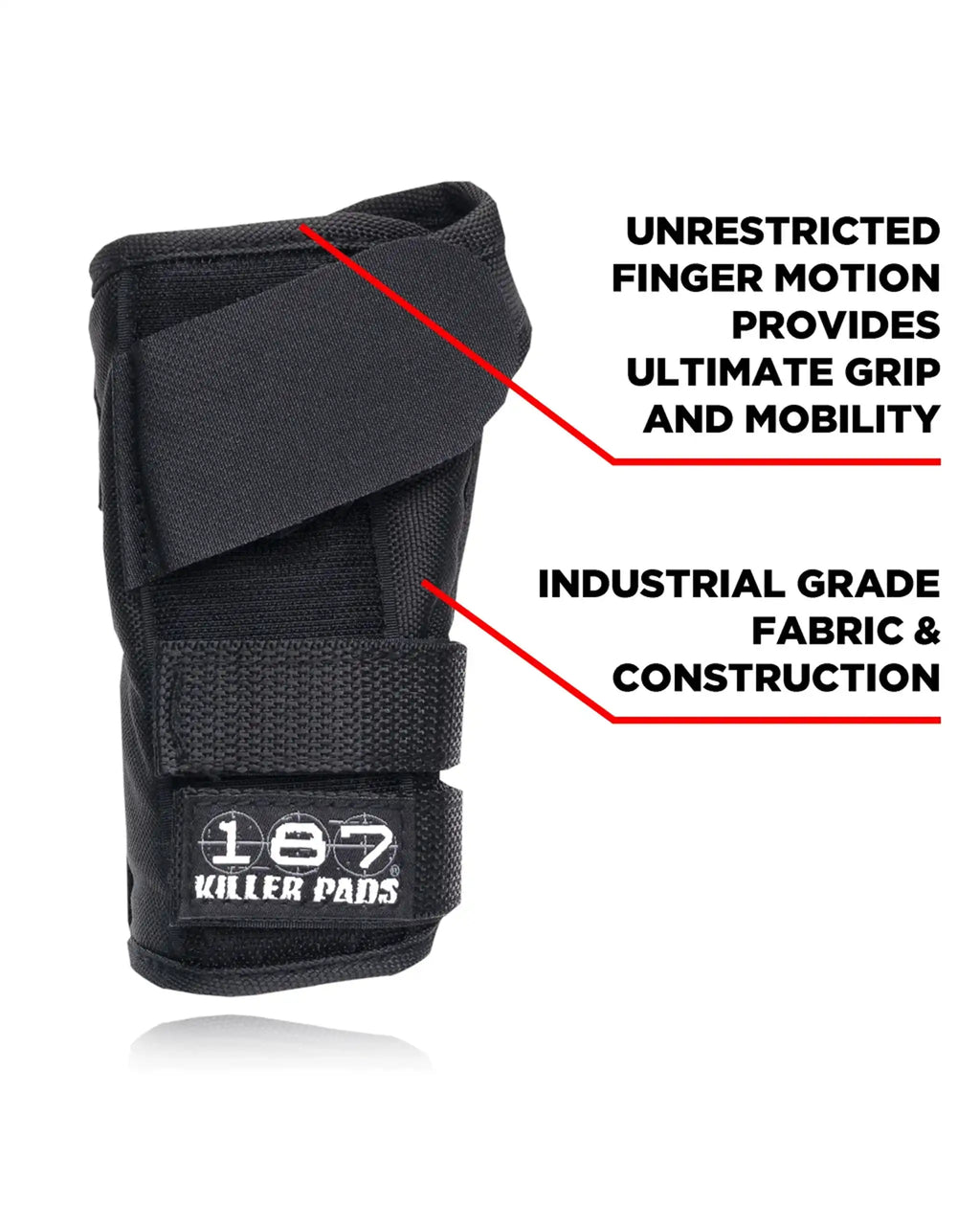 Équipement de protection Protection Pro Wrist Guards - Black par 187 – vue 3