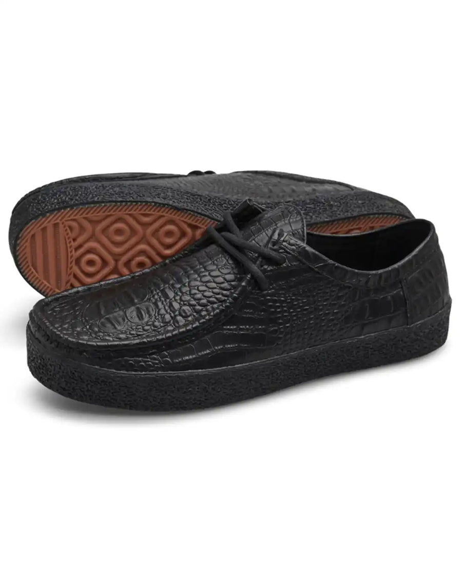Vmoo6 Moc-Lo Leather Shoes - Croc Black/Black