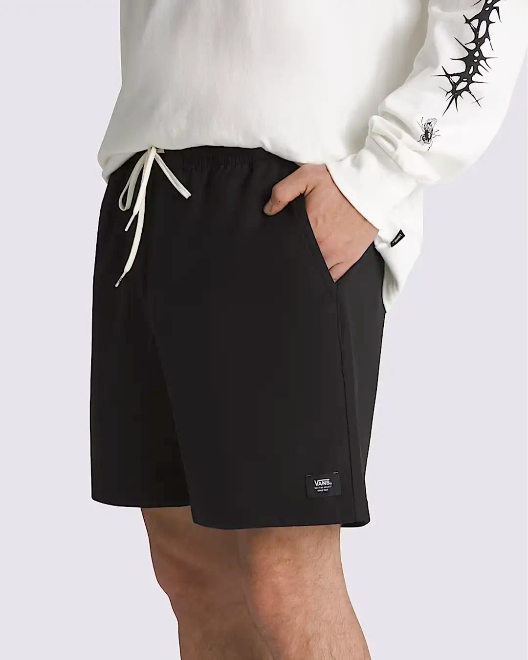 Range Relaxed Elastic Shorts - Black