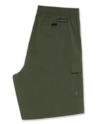 Short Utility Swim Shorts - Dark Olive
