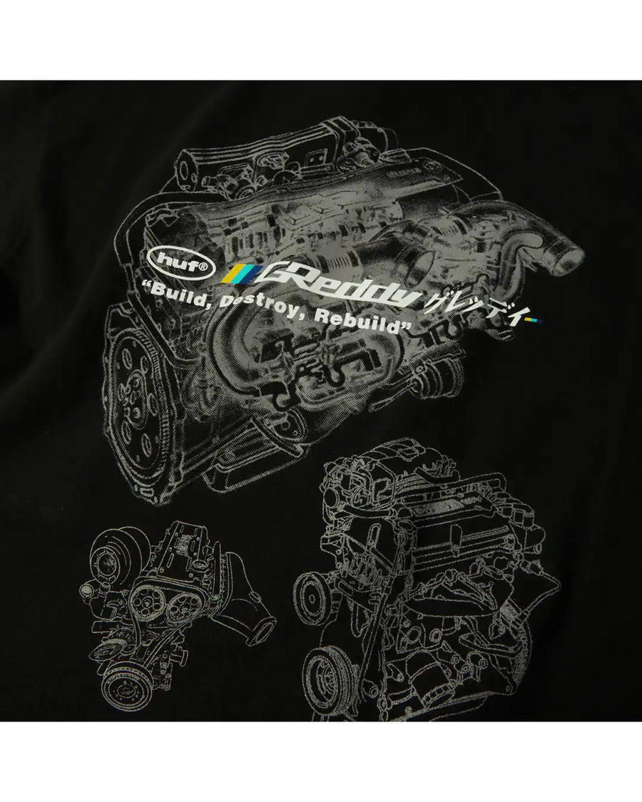 T-Shirt X Greddy Motors - Black