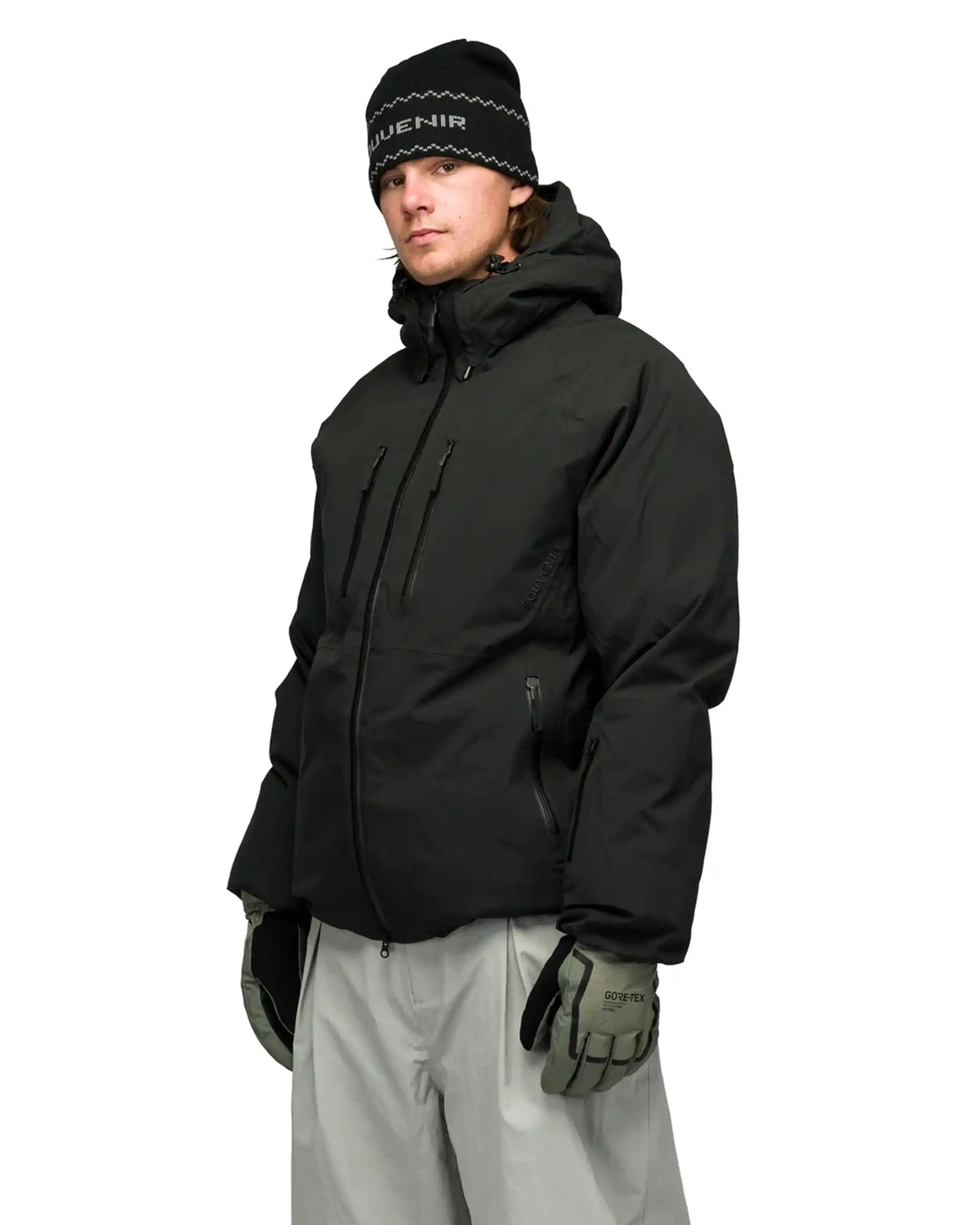 SOUVENIR Snowboard Parka Winter Jacket - Black – view 2