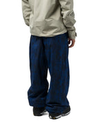 SOUVENIR Parachute - Blotch Print Snow Pants - Petrol Blue – view 4