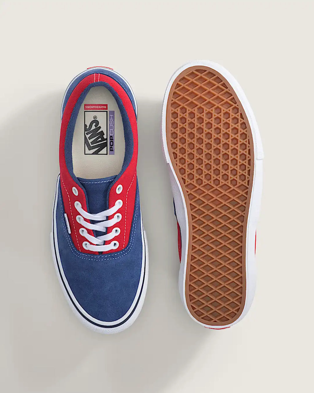 Skate Era Shoes - Blue/Red