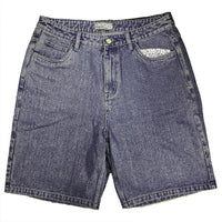 Wavy Jeans Shorts Shorts - Blue Grey