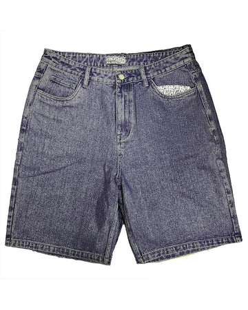 Wavy Jeans Shorts Shorts - Blue Grey