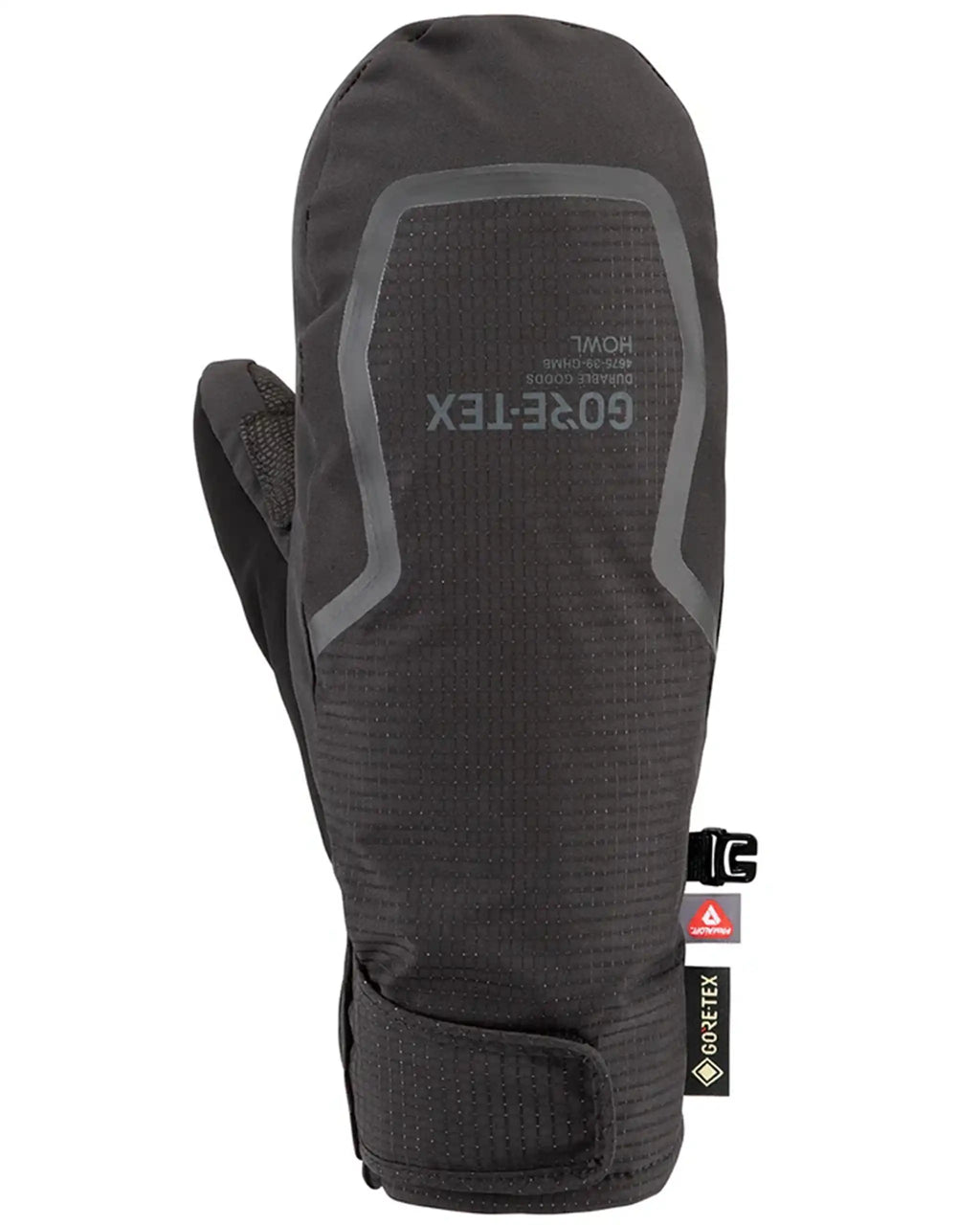 Gants Et Mitaines Helm Gore-Tex Mitt - Black par HOWL – vue 2