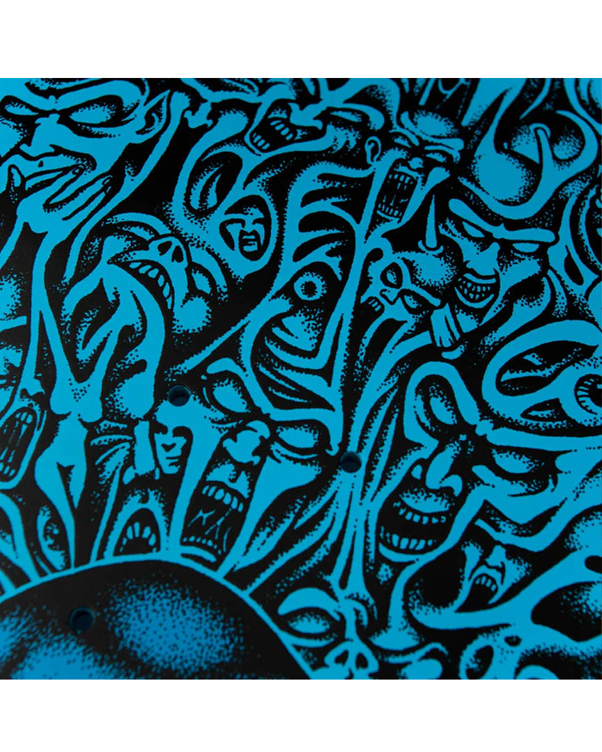 Reissue Knox Firepit Skateboard Deck blue