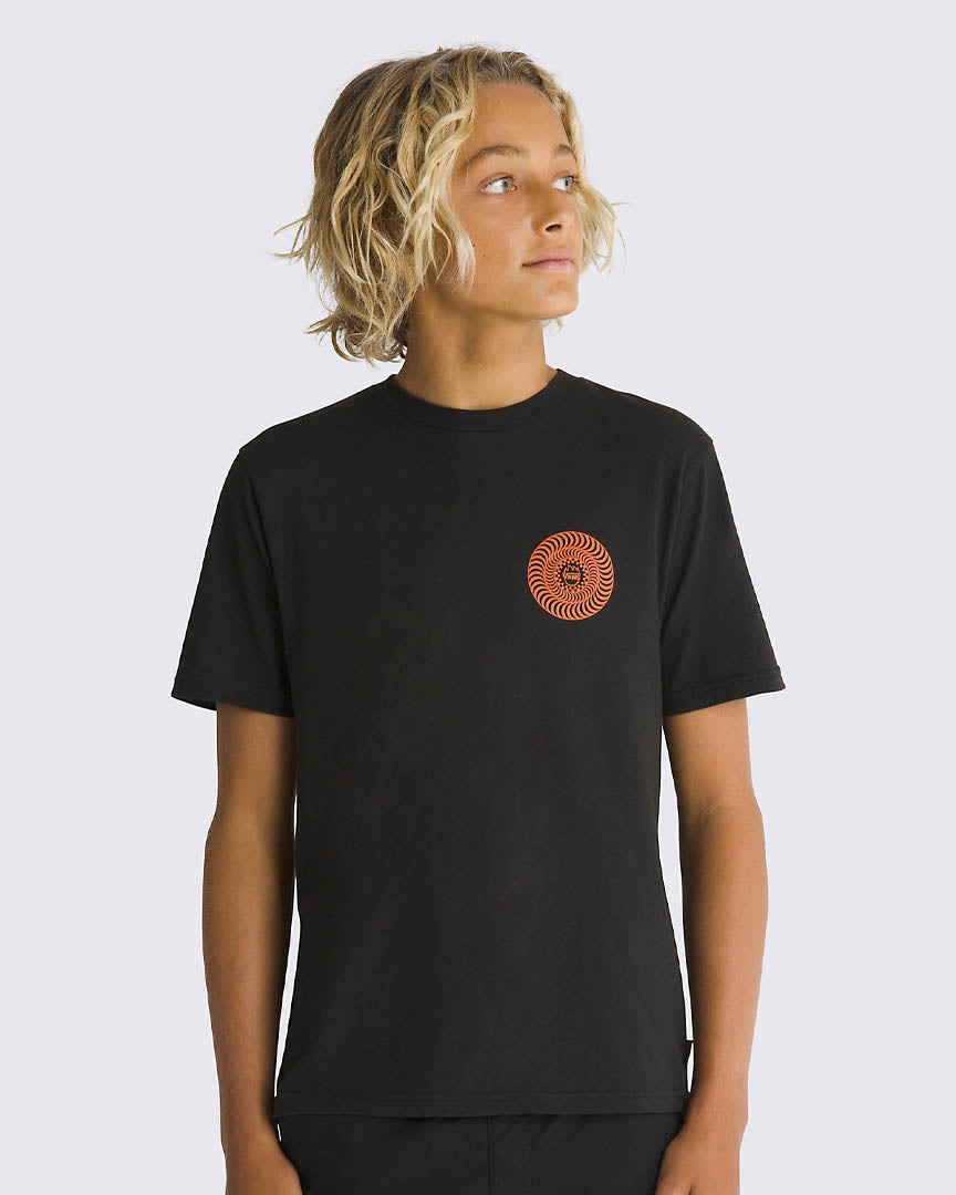 T-shirt Enfants Spitfire Wheels - Black