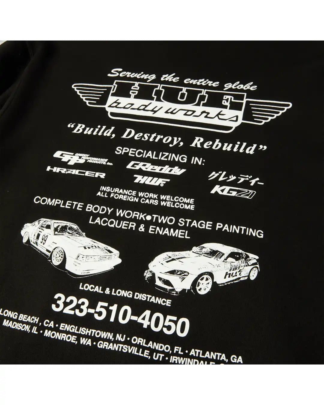 X Greddy Body Works Hoodie - Black
