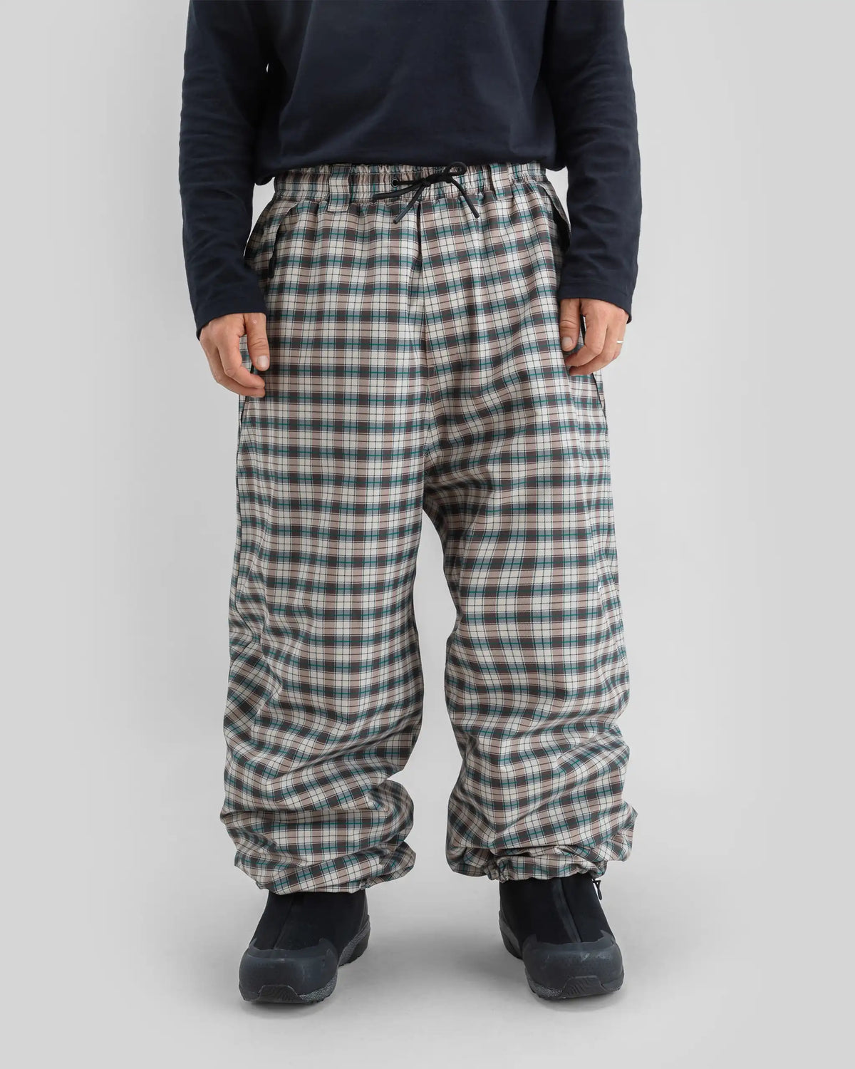 BEYOND MEDALS Park Print 2L Snow Pants - Light Beige – view 3