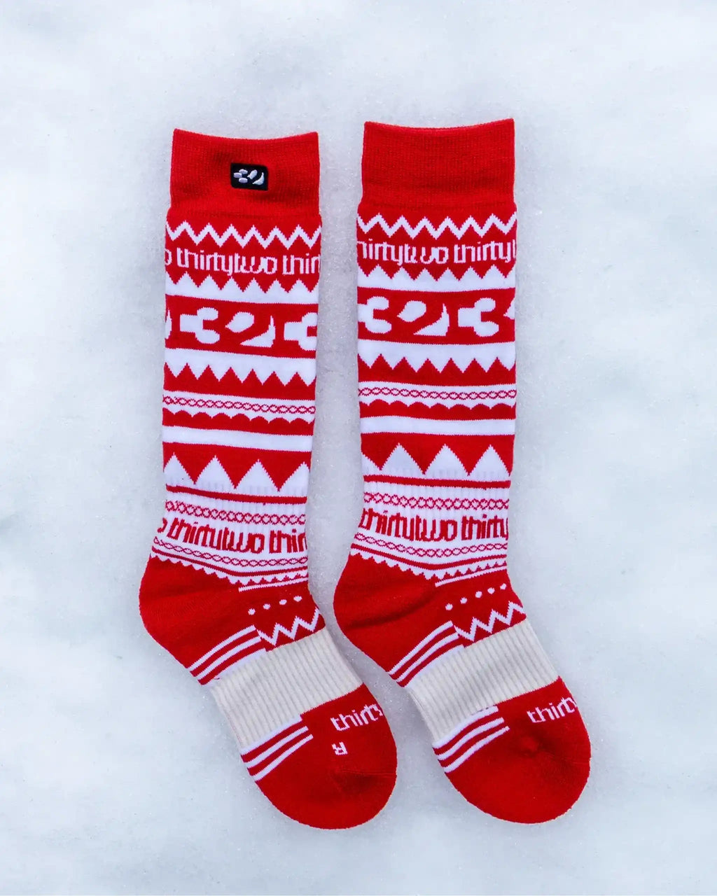 THIRTY TWO Women Merino Thermal Socks - Red – view 2