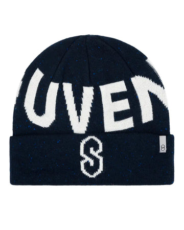 Speckled Cuff Beanie - Navy