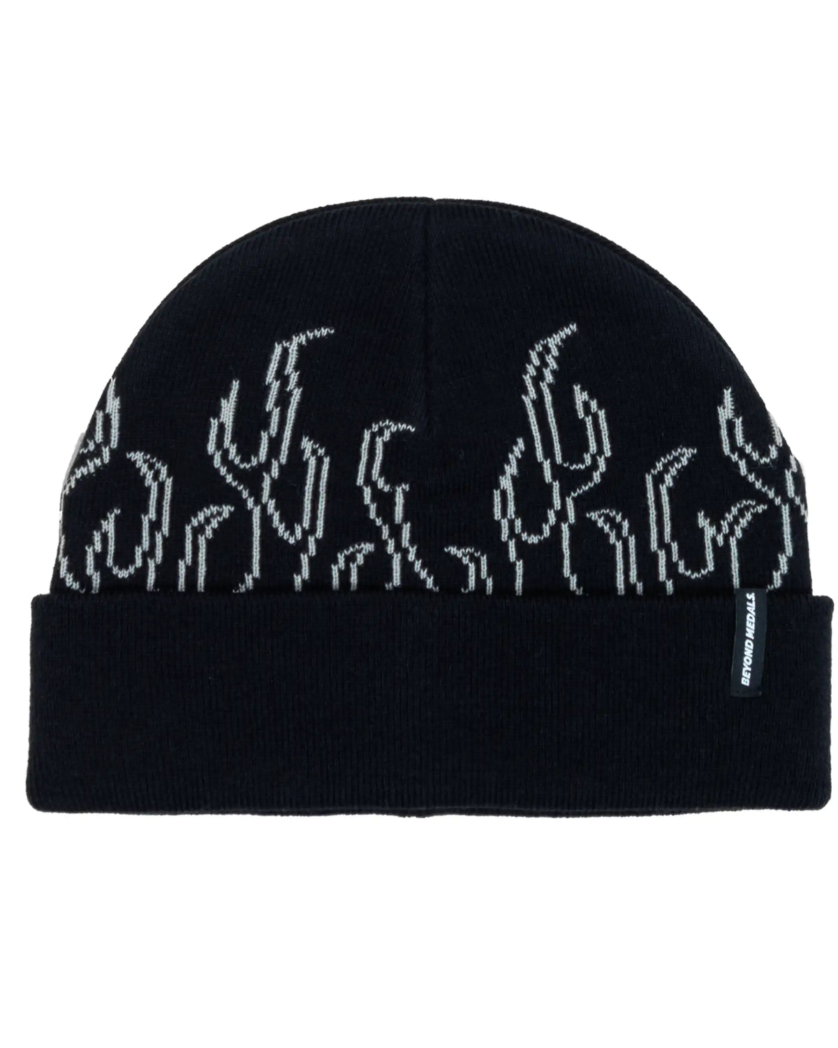 BEYOND MEDALS 00S Flame Beanie - Black