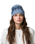 SOUVENIR Dirty Cuff Beanie - Blue Fog