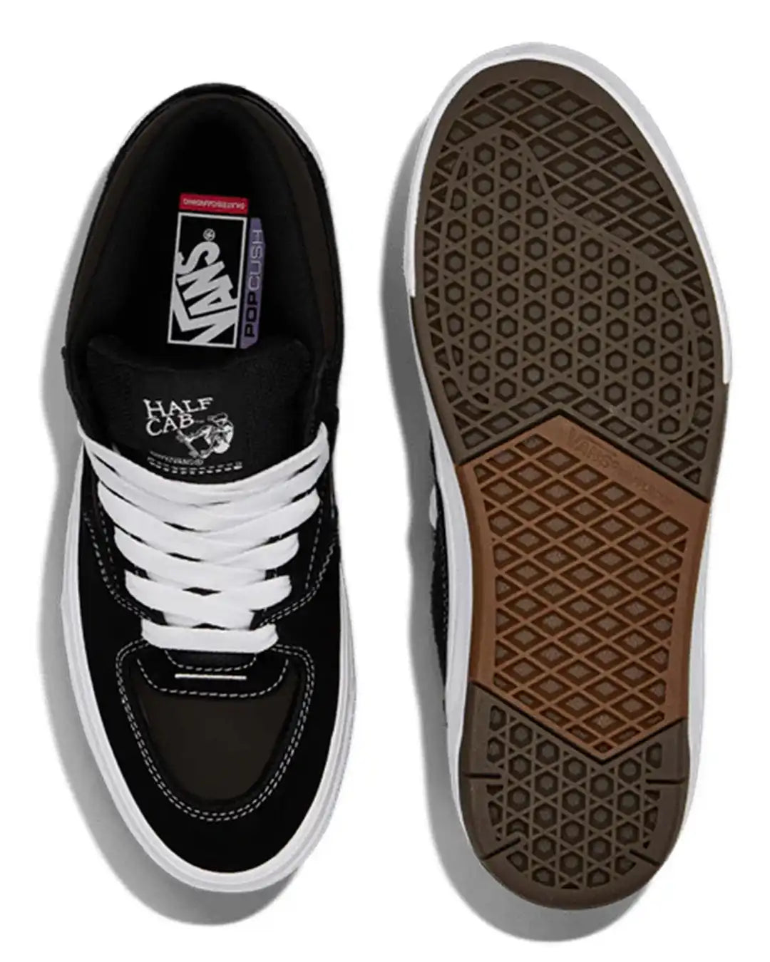 Souliers Skate Half Cab - Black/White