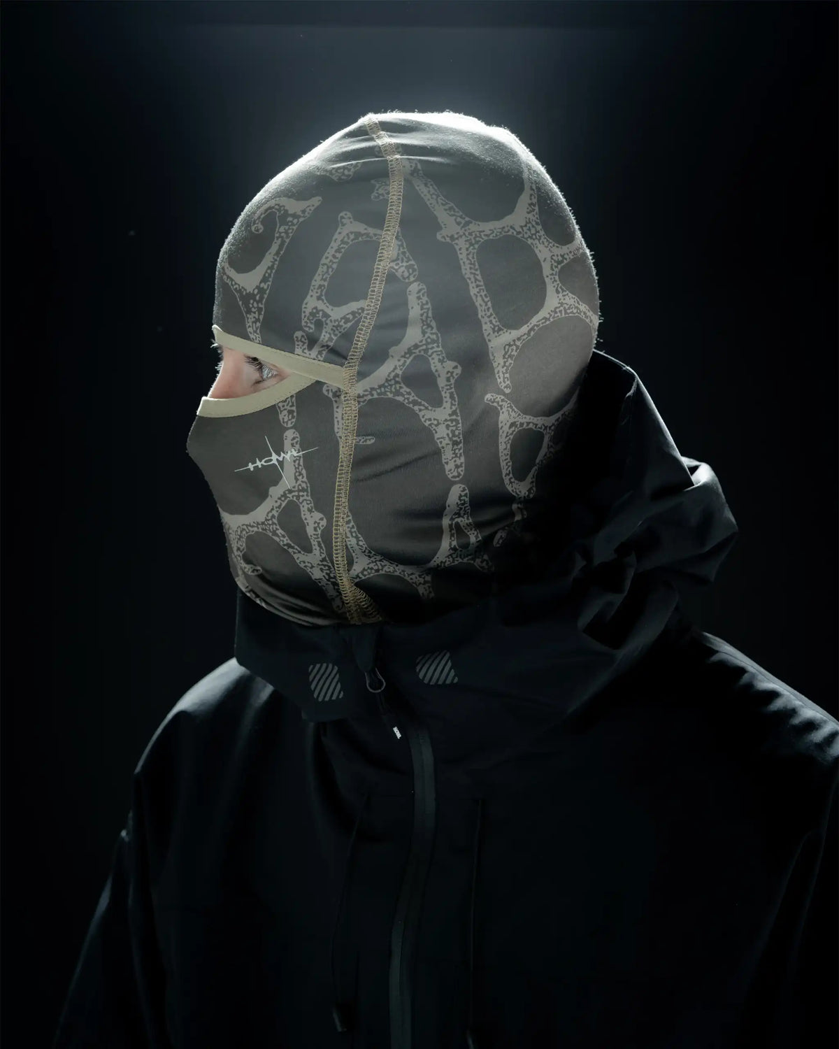 Balaclava Legacy Facemask - Army par HOWL – vue 2