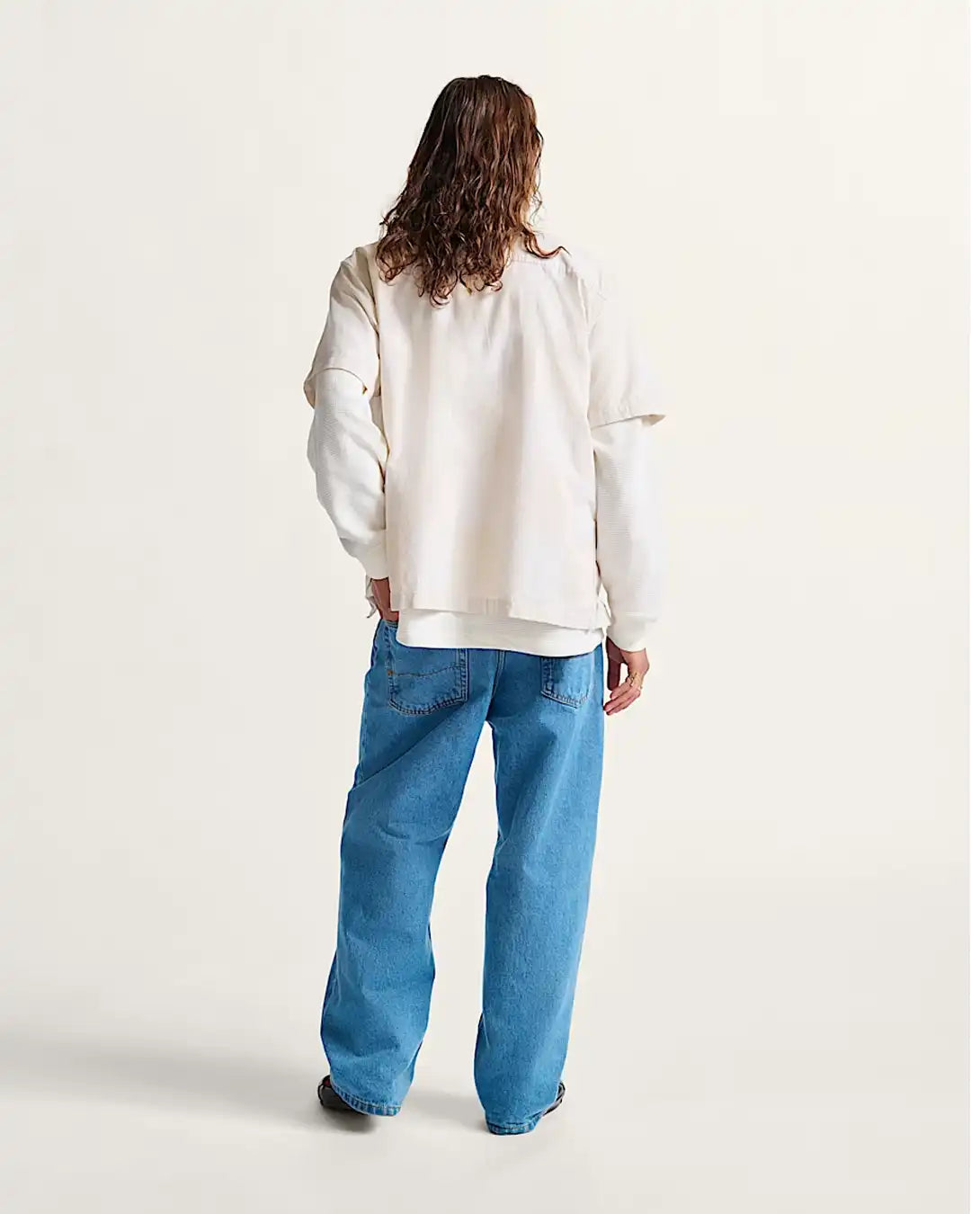 Check-5 Baggy Denim Jeans - Stonewash Blue