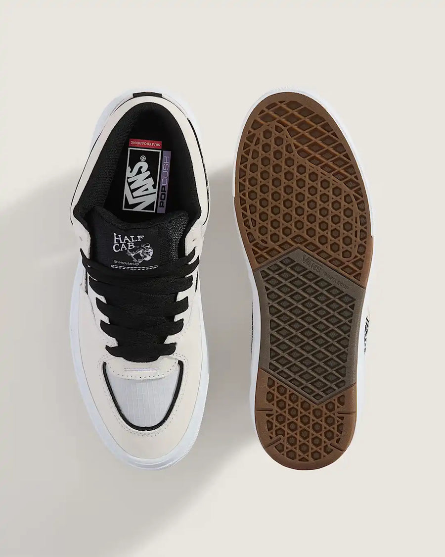 Skate Half Cab Wafflecup Shoes - White/Black