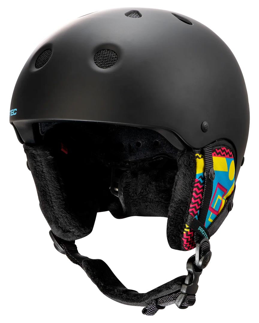 Classic Jr Certified Snow Winter Helmet - Black Geo Pop