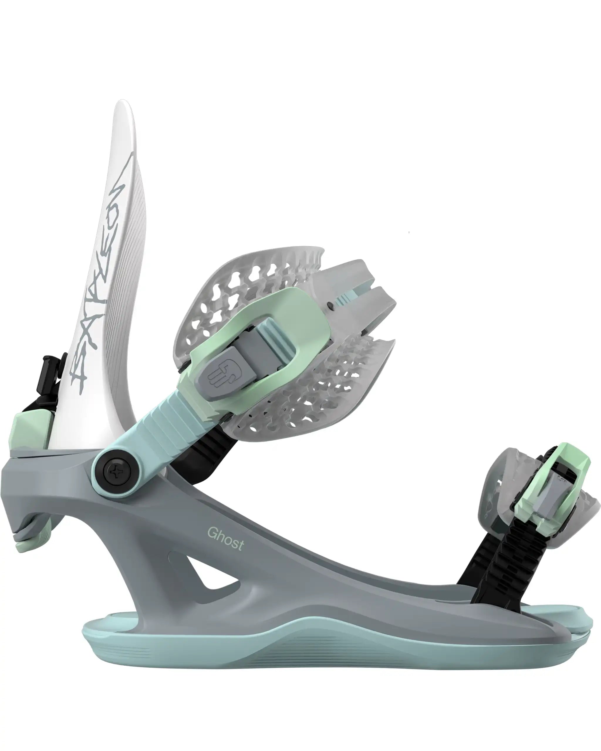Fixation De Snowboard Womens Ghost Fase - Gray Pistachio 2027