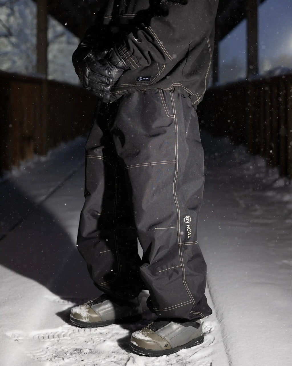 Pantalon de neige Pantalon Neige Workwear Public - Black par HOWL – vue 3
