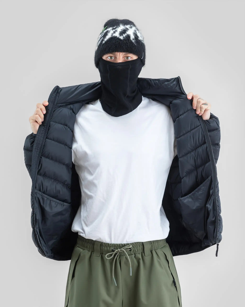 BEYOND MEDALS Packable Down Jacket Winter Jacket - Black – view 4