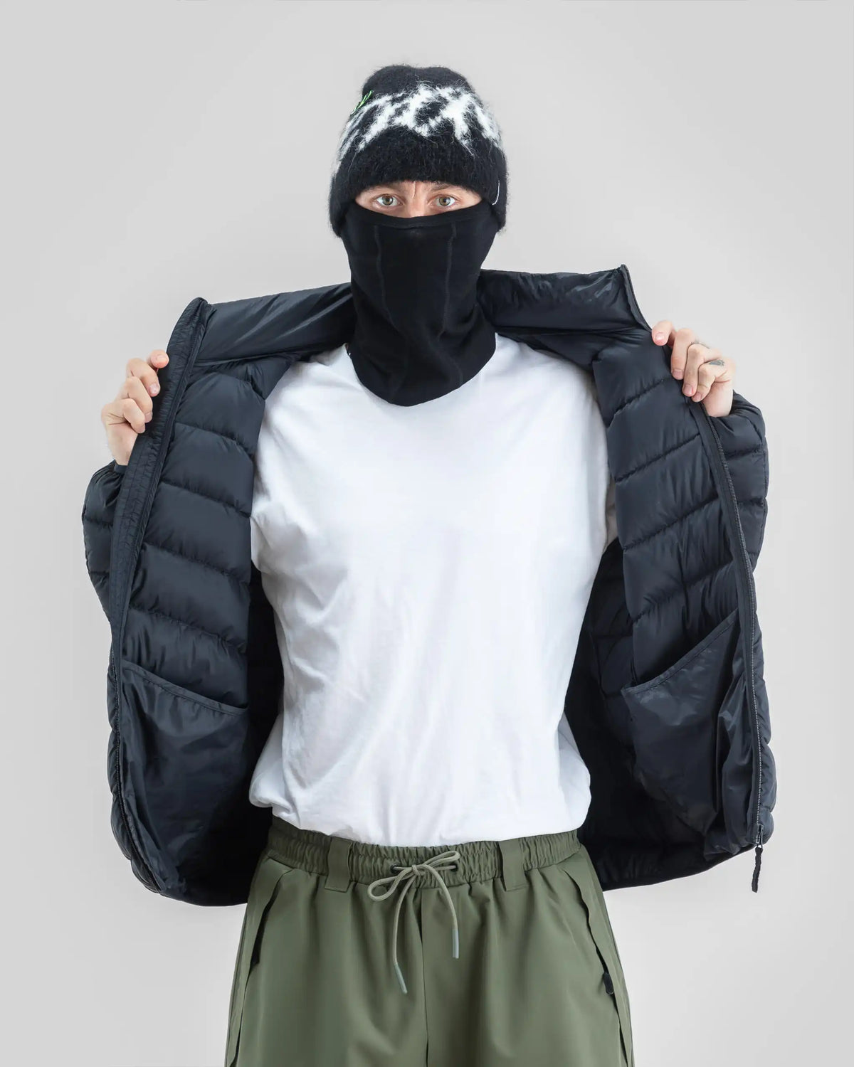 BEYOND MEDALS Packable Down Jacket Winter Jacket - Black – view 4