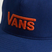 Kids Drop V Logo Snapback Hat - Deep Indigo
