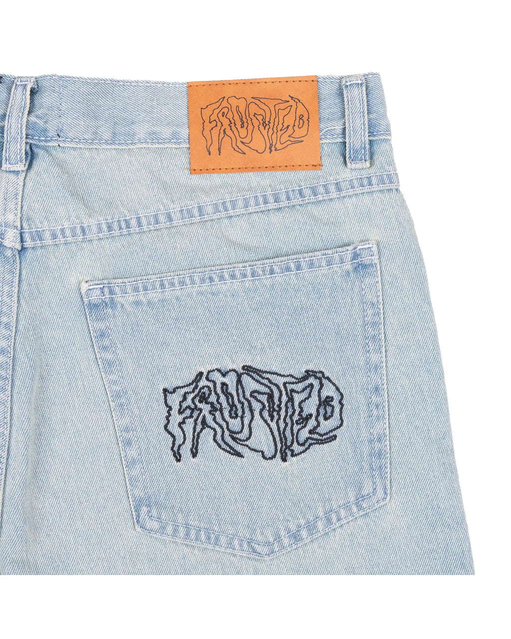 Short Wavy Baggy - Sunfaded Blue par FROSTED – vue 3