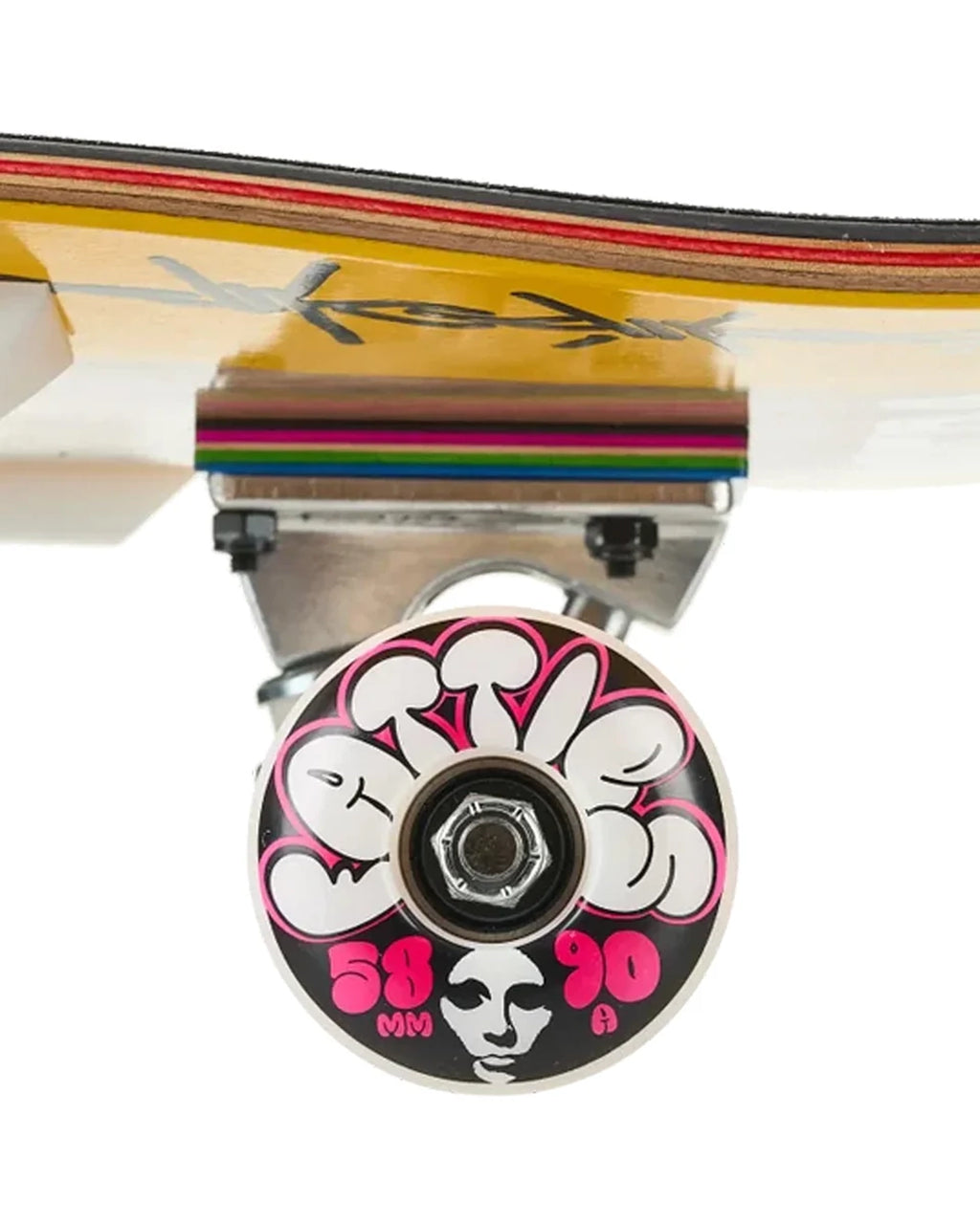 Skateboard Complet Fatties Torn Strike Ex7 - Brown/Yellow par OPERA – vue 3