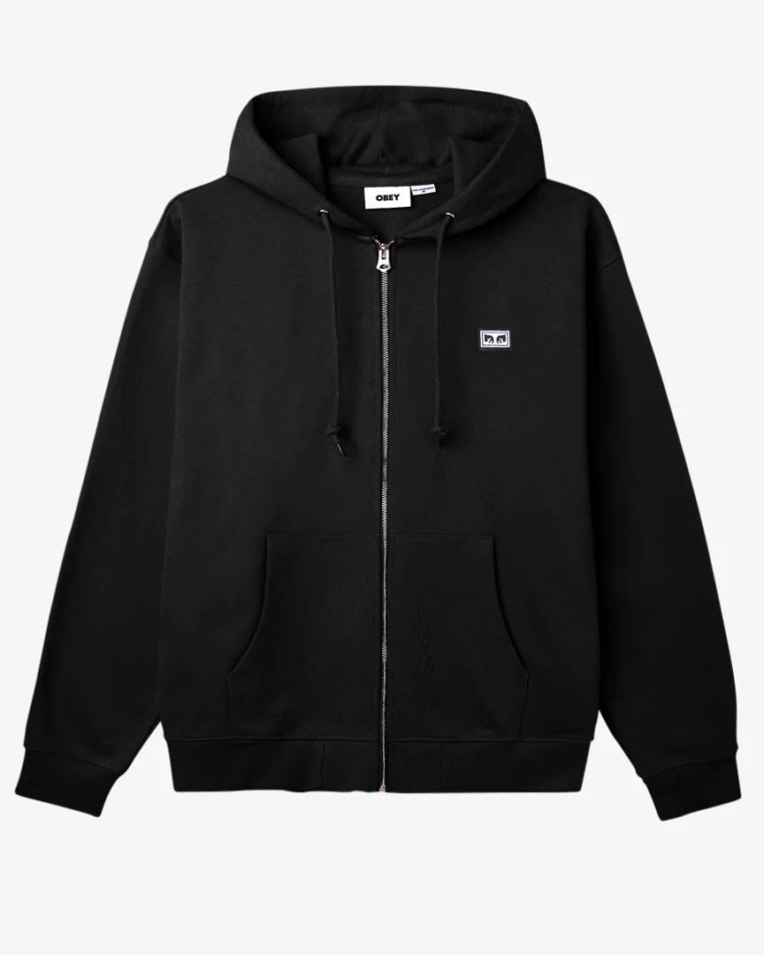 Hoodie Est Works Eye Zip - Black