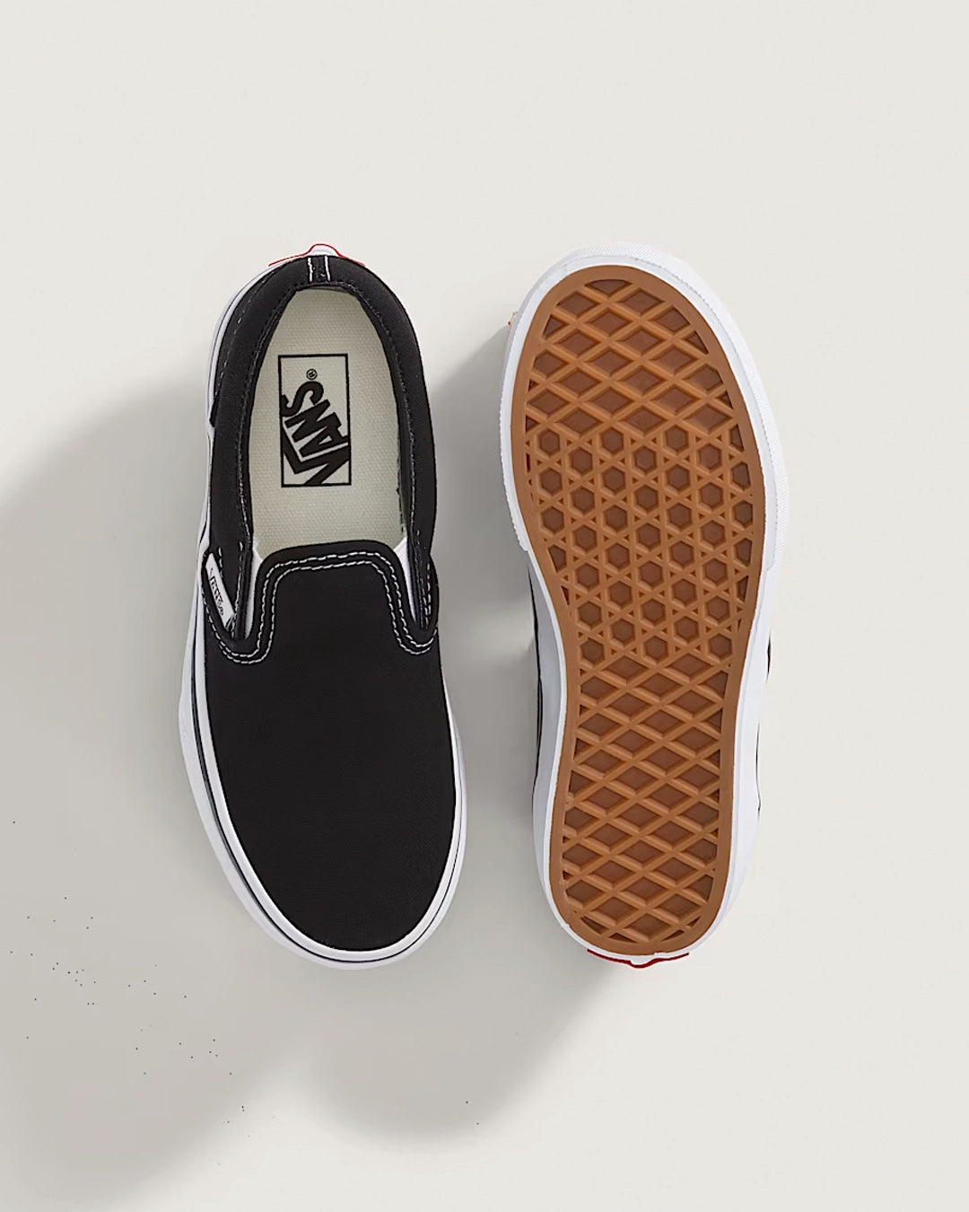 Kids Classic Slip-On Shoes - Black/True White