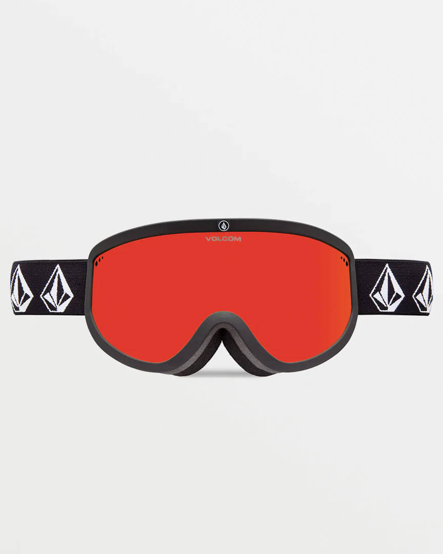 Footprints Goggles - Matte Black Stone / Red Chrome 2024