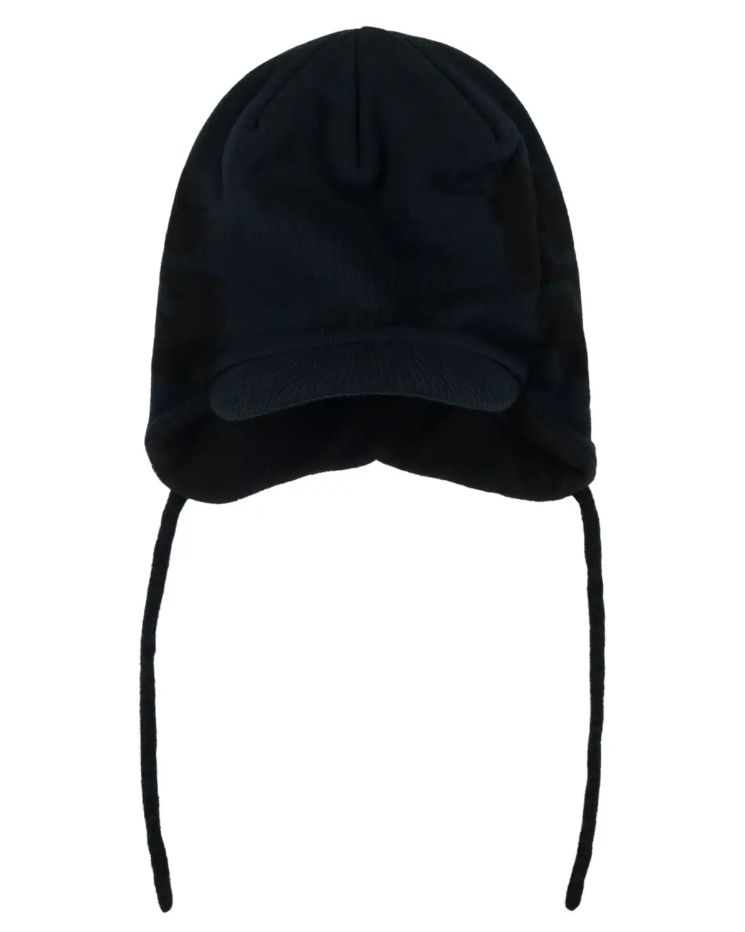 Knit Visor Cap Beanie - Black