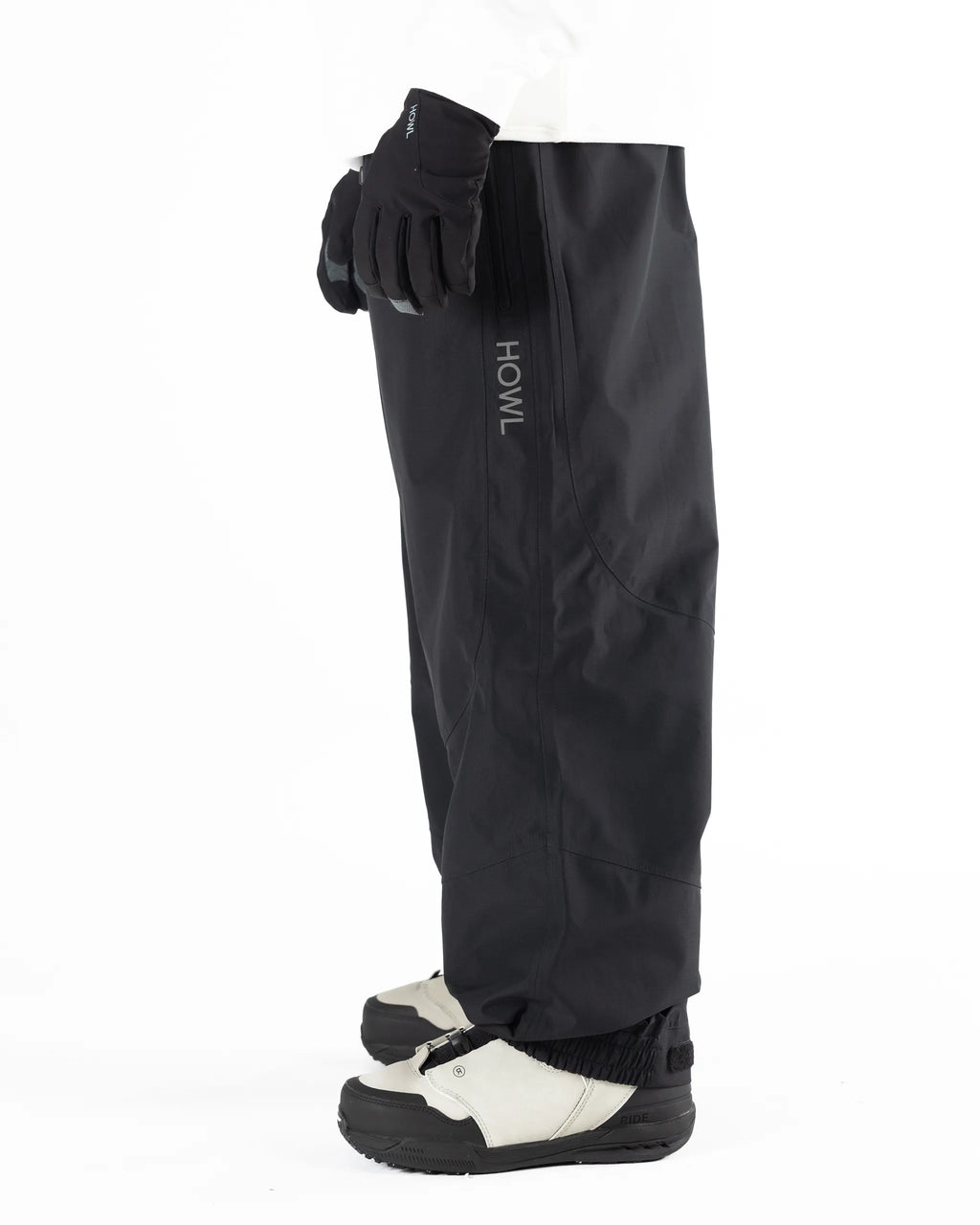 HOWL Shell Snow Pants - Black – view 3