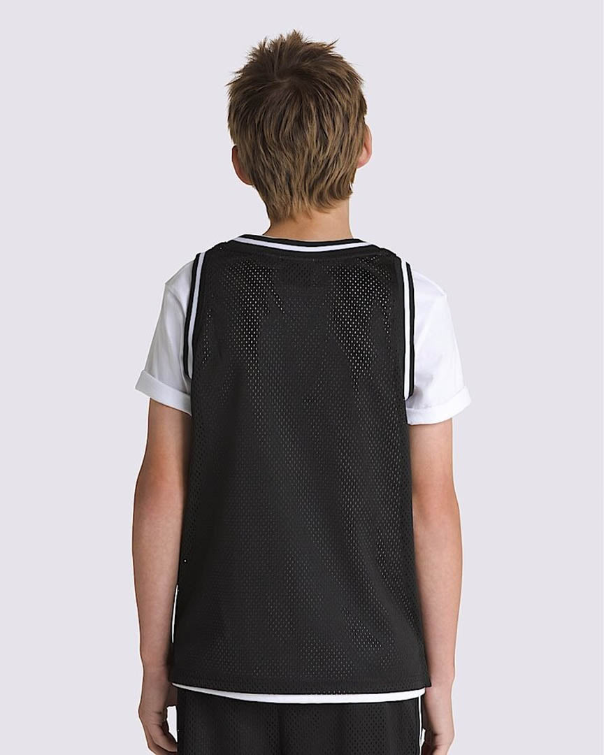 Boys Classic Oval Basketball Tank - Black