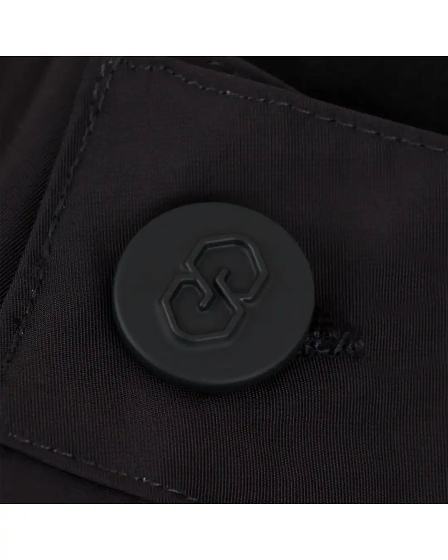 Pleated Chino Snow Pants - Black