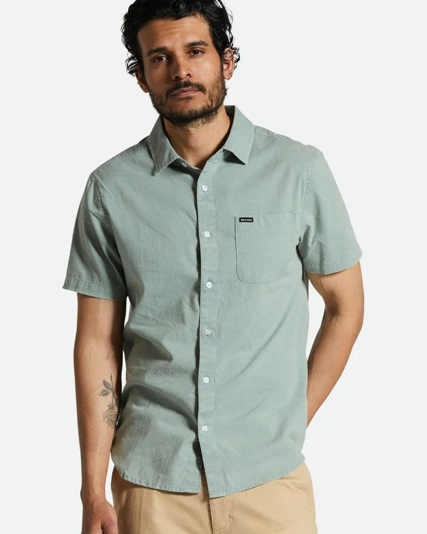 Chemise Charter Sol Wash S/S - Chinois Green