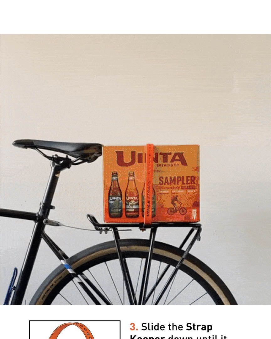 Accessoire de velo Rack Strap 13Mm Hooks 32" - Orange