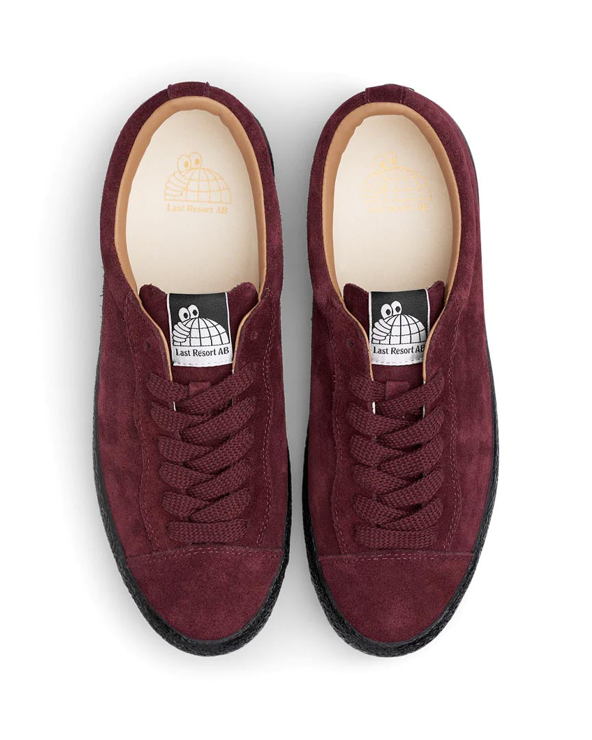 Suede VM002-Lo Shoes - Wine/Black