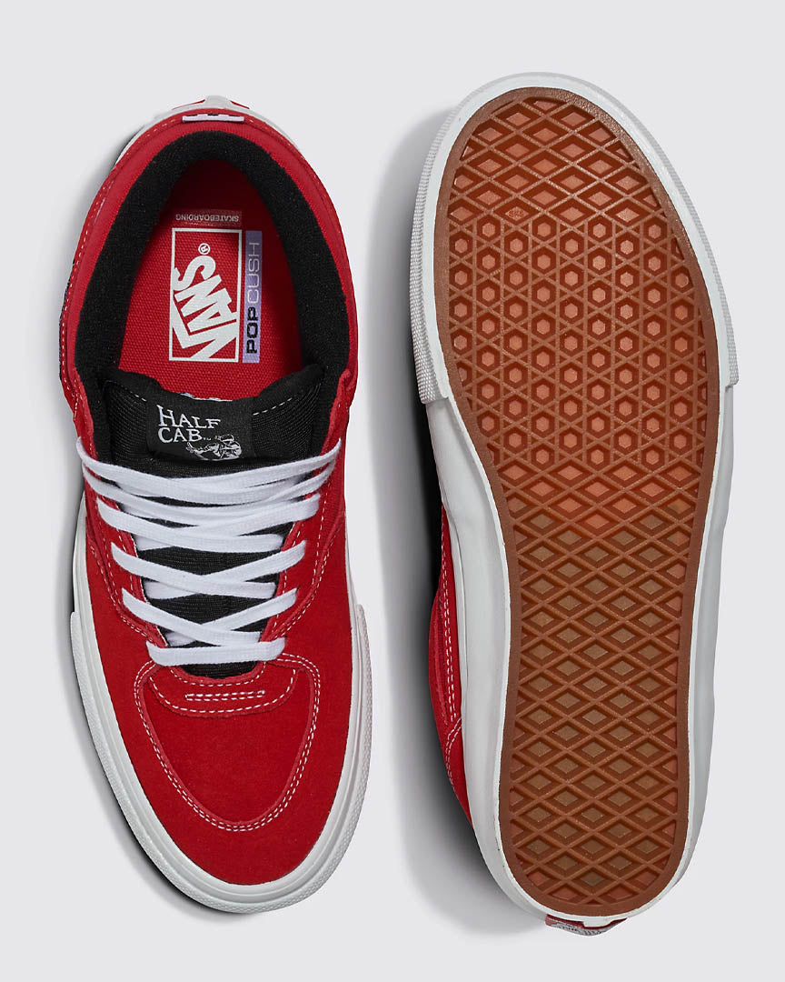 Souliers Skate Half Cab - Red/White