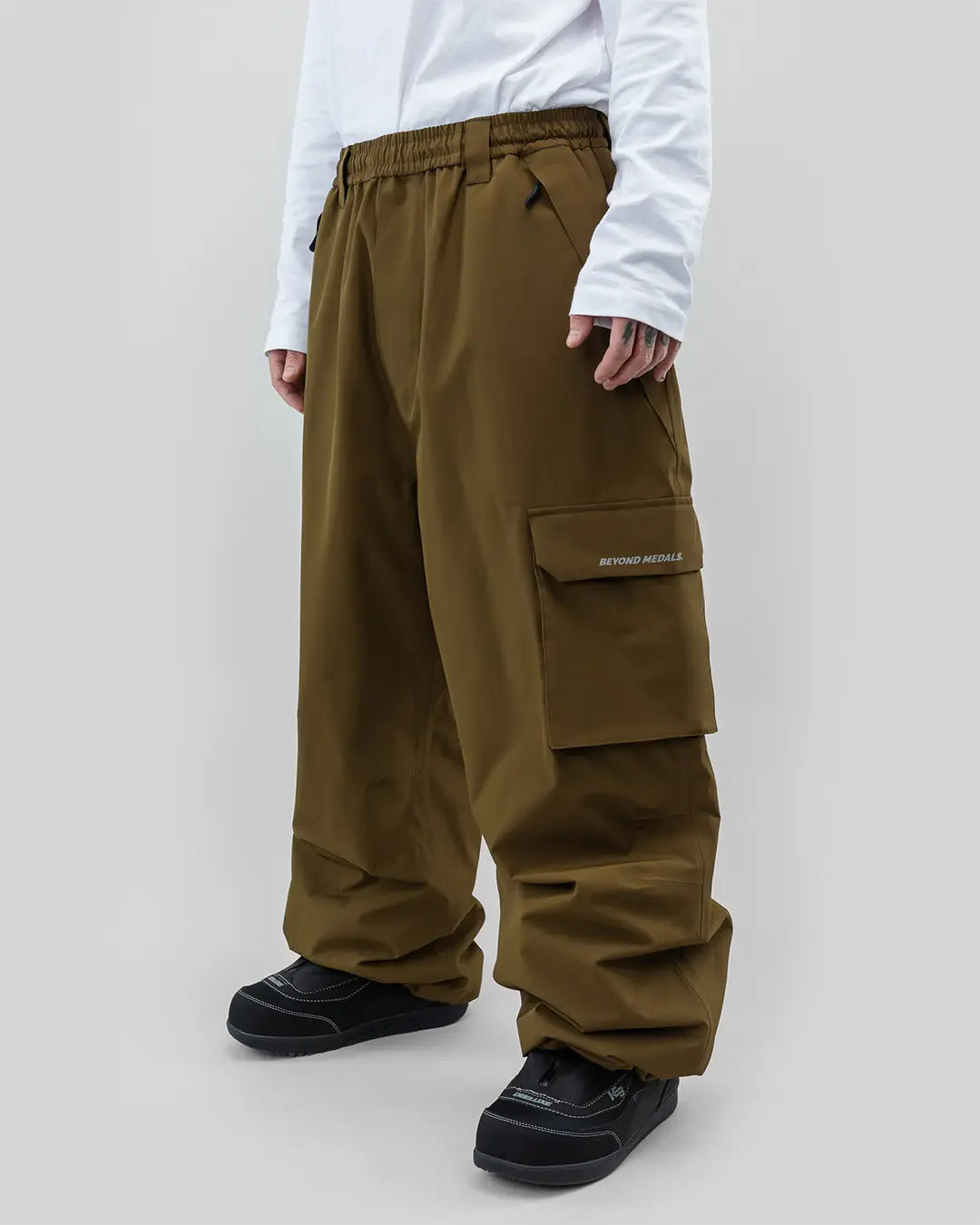 Park Cargo Snow Pants - Olive
