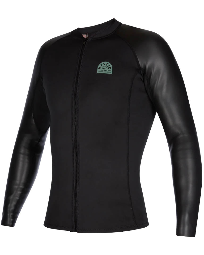 Wetsuit L/S Neoprene Vest Fzip - Black