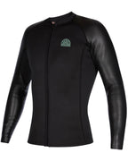Wetsuit L/S Neoprene Vest Fzip - Black