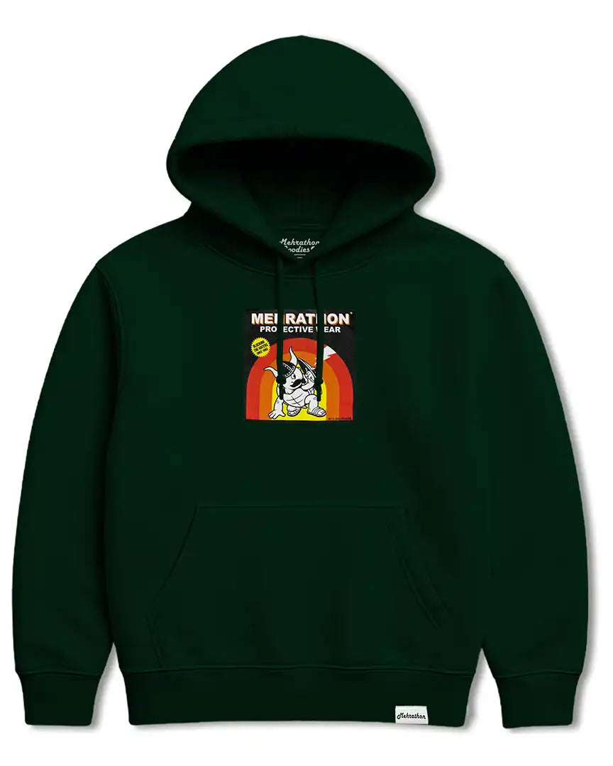 Hoodie Armehr-All Midweight - Forest Green