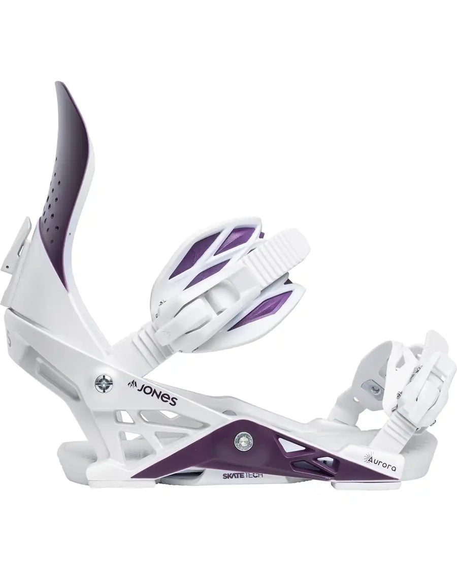 Aurora Womens Snowboard Bindings - Deep Purple/White 2026