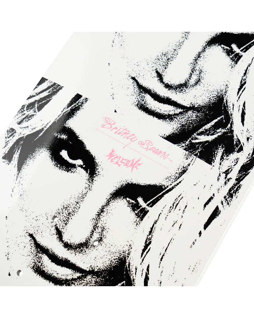 X Britney Spears Till The World Ends Skateboard Deck - White Dip