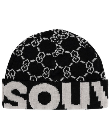 Tuque Jaquard Beanie - Black/White
