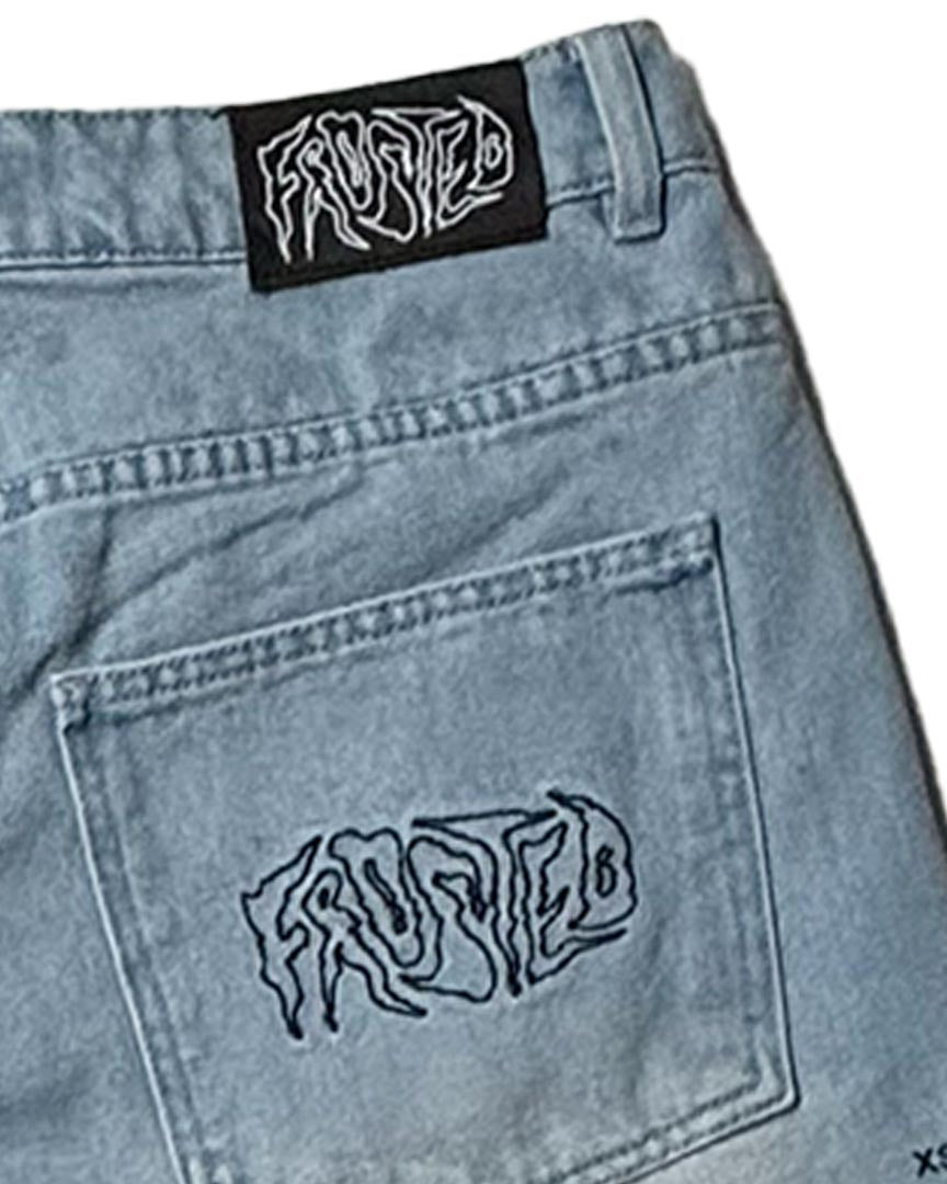 Short Wavy Baggy - Sunfaded Blue